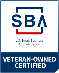 Veteran-Owned Certified badge from the U.S. Small Business Administration